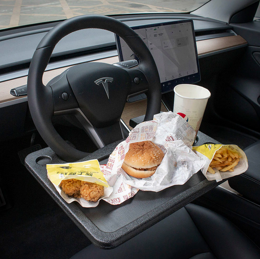 Bandeja para auto timón para comida laptop